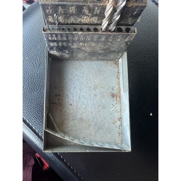 Vintage Craftsman Automatic Drill Index Box With 9 Bits- 1/16-3/8~Not Complete - Picture 6 of 7